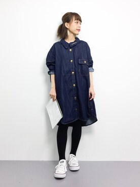 「mercibeaucoup,（メルシーボークー）のアイテム（ワンピース/ドレス）」を使った、saya☺︎さん（レディース・149cm）の冬コーディネート