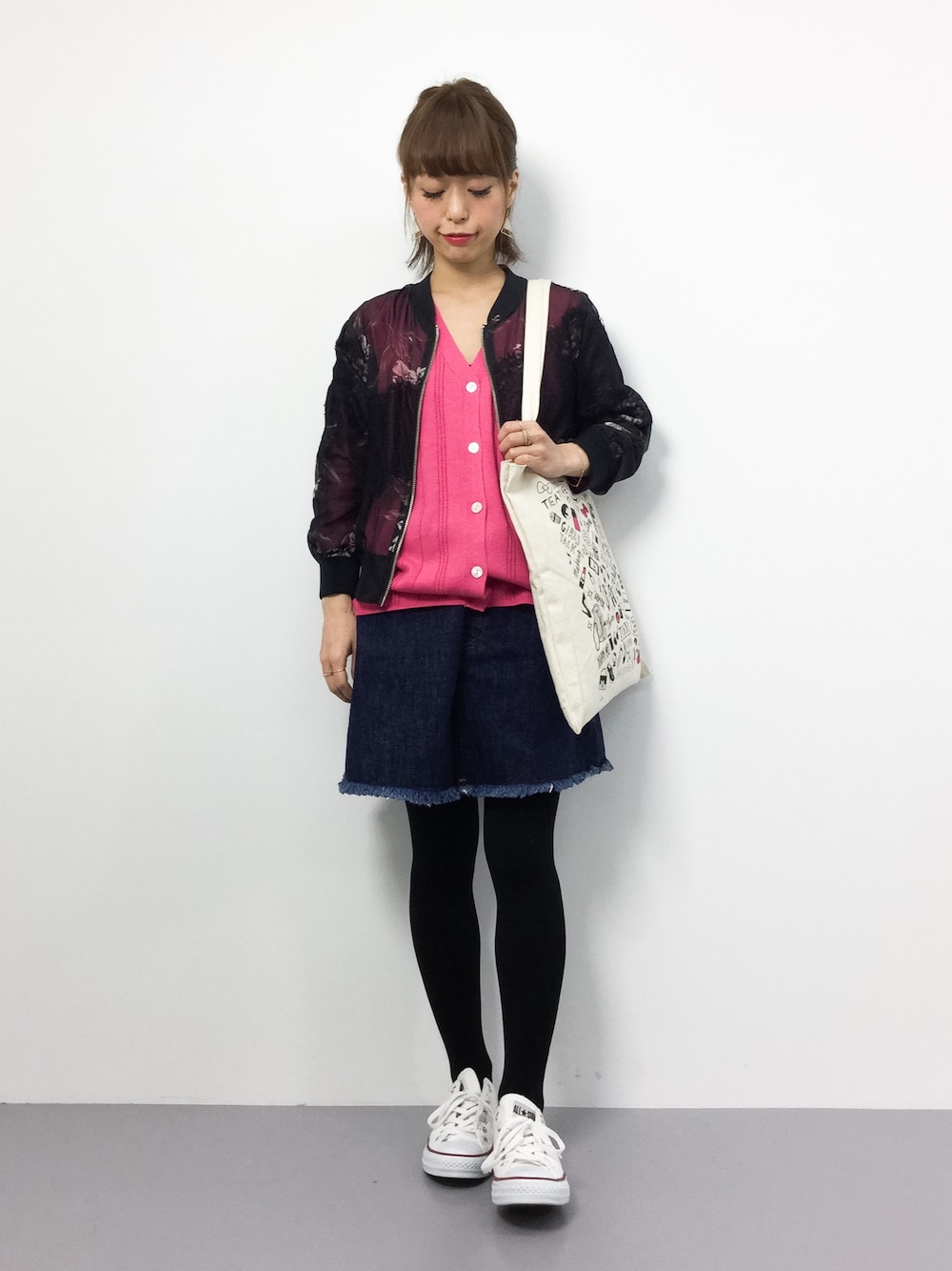 FRAY I.D（フレイアイディー）の「シースルーレースコンビ