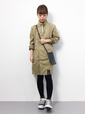 「G-STAR RAW（ジースターロゥ）のアイテム（トレンチコート）」を使った、saya☺︎さん（レディース・149cm）の冬コーディネート