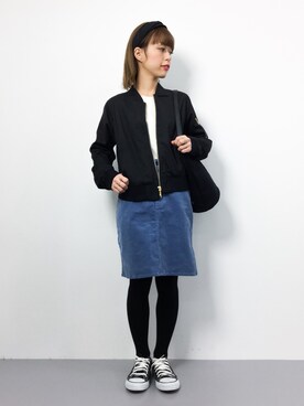 「Te chichi（テチチ）のアイテム（ジャケット/アウター）」を使った、saya☺︎さん（レディース・149cm）の冬コーディネート