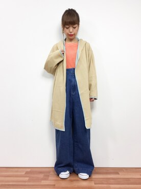 「RODEO CROWNS WIDE BOWL（ロデオクラウンズワイドボウル）のアイテム（その他アウター）」を使った、saya☺︎さん（レディース・149cm）の冬コーディネート