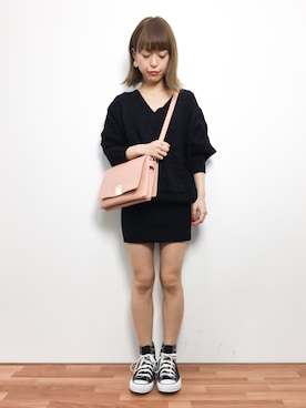 「夢展望（ユメテンボウ）のアイテム（ワンピース/ドレス）」を使った、saya☺︎さん（レディース・149cm）の冬コーディネート