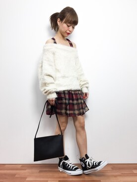 「夢展望（ユメテンボウ）のアイテム（ワンピース/ドレス）」を使った、saya☺︎さん（レディース・149cm）の冬コーディネート