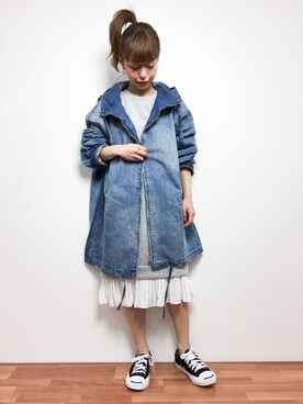 「kOhAKU（コハク）のアイテム（ジャケット/アウター）」を使った、saya☺︎さん（レディース・149cm）の冬コーディネート