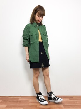 「coca（coca）（コカ）のアイテム（ジャケット/アウター）」を使った、saya☺︎さん（レディース・149cm）の冬コーディネート