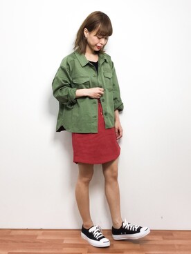 「amelier MAJESTIC LEGON（アメリエルマジェスティックレゴン）のアイテム（ジャケット/アウター）」を使った、saya☺︎さん（レディース・149cm）の冬コーディネート