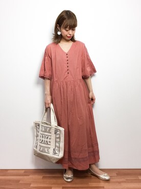 「ADIEU TRISTESSE（アデュートリステス）のアイテム（ワンピース/ドレス）」を使った、saya☺︎さん（レディース・149cm）の冬コーディネート