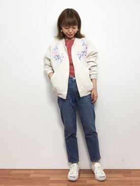 「夢展望（ユメテンボウ）のアイテム（ジャケット/アウター）」を使った、saya☺︎さん（レディース・149cm）の冬コーディネート