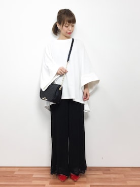 「coca（coca）（コカ）のアイテム（スウェット）」を使った、saya☺︎さん（レディース・149cm）の冬コーディネート