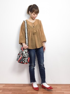 saya☺︎さん（レディース・149cm）の春コーディネート