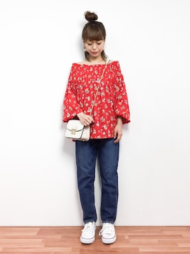 saya☺︎さん（レディース・149cm）の春コーディネート