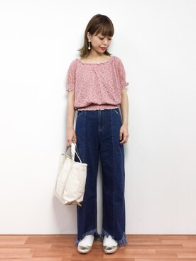 saya☺︎さん（レディース・149cm）の春コーディネート