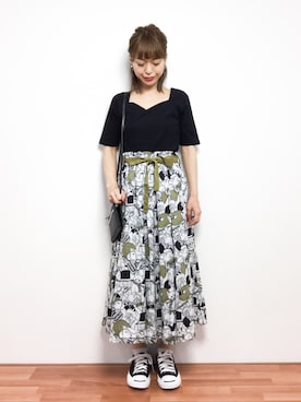 saya☺︎さん（レディース・149cm）の春コーディネート