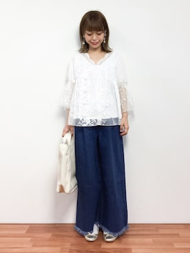 saya☺︎さん（レディース・149cm）の春コーディネート
