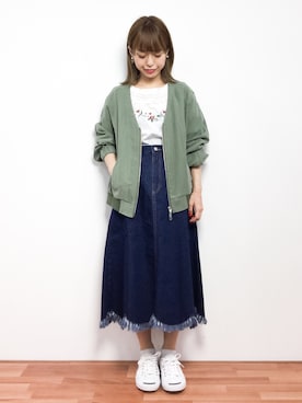 saya☺︎さん（レディース・149cm）の春コーディネート