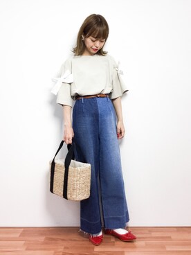 saya☺︎さん（レディース・149cm）の春コーディネート