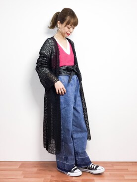 saya☺︎さん（レディース・149cm）の春コーディネート