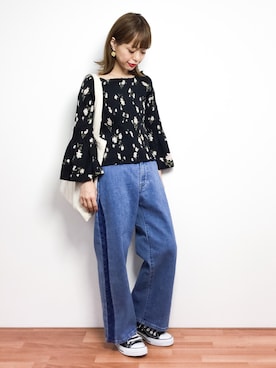 saya☺︎さん（レディース・149cm）の春コーディネート