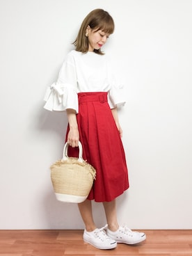 saya☺︎さん（レディース・149cm）の春コーディネート