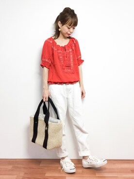 saya☺︎さん（レディース・149cm）の春コーディネート