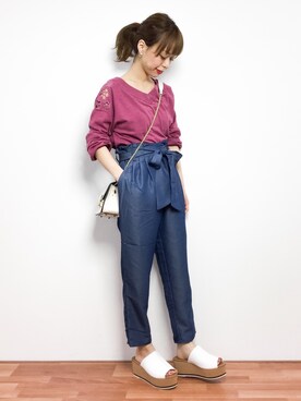 saya☺︎さん（レディース・149cm）の春コーディネート