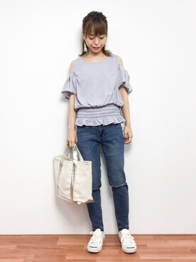 saya☺︎さん（レディース・149cm）の春コーディネート