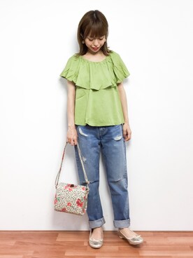 saya☺︎さん（レディース・149cm）の春コーディネート