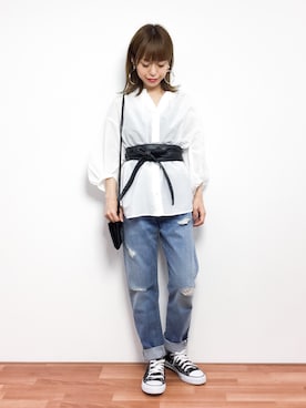 saya☺︎さん（レディース・149cm）の春コーディネート