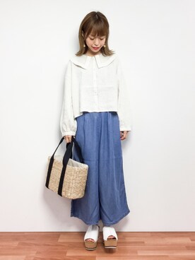 saya☺︎さん（レディース・149cm）の春コーディネート