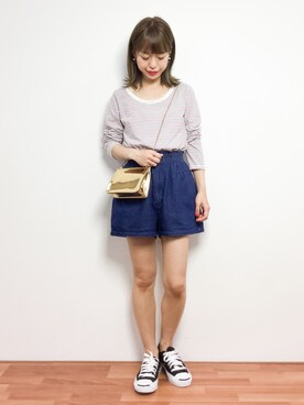 saya☺︎さん（レディース・149cm）の春コーディネート