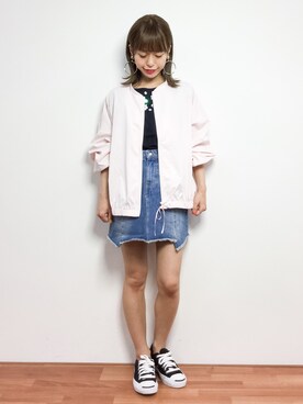 saya☺︎さん（レディース・149cm）の春コーディネート