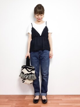 saya☺︎さん（レディース・149cm）の春コーディネート