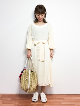 「UNBILLION（アンビリオン）のアイテム」を使った、saya☺︎さん（レディース・149cm）の春コーディネート