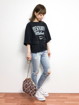 saya☺︎さん（レディース・149cm）の春コーディネート