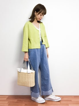 saya☺︎さん（レディース・149cm）の春コーディネート