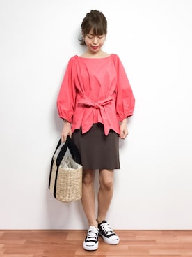 saya☺︎さん（レディース・149cm）の春コーディネート