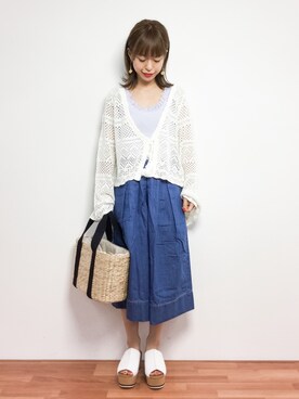 saya☺︎さん（レディース・149cm）の春コーディネート