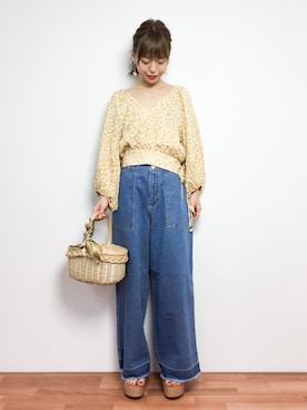 saya☺︎さん（レディース・149cm）の春コーディネート