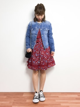 saya☺︎さん（レディース・149cm）の春コーディネート