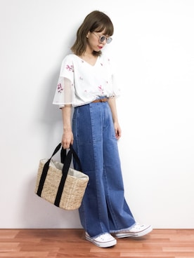 saya☺︎さん（レディース・149cm）の春コーディネート
