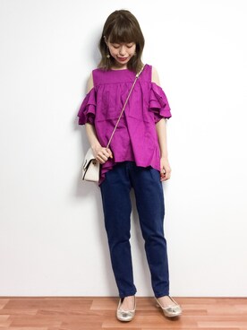 saya☺︎さん（レディース・149cm）の春コーディネート