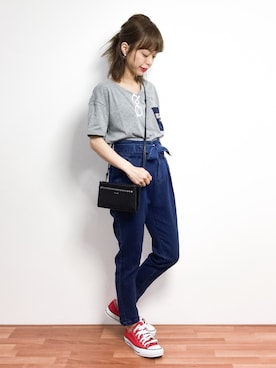 saya☺︎さん（レディース・149cm）の春コーディネート