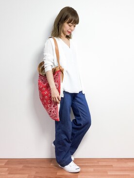 saya☺︎さん（レディース・149cm）の春コーディネート