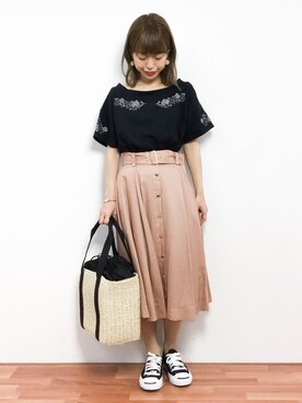 saya☺︎さん（レディース・149cm）の春コーディネート