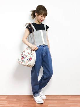 saya☺︎さん(レディース・149cm)の春コーディネート