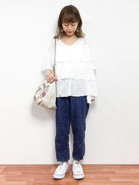 saya☺︎さん(レディース・149cm)の春コーディネート