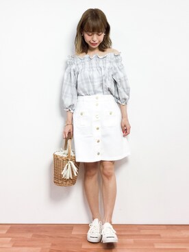 saya☺︎さん（レディース・149cm）の春コーディネート