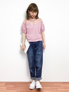 saya☺︎さん（レディース・149cm）の春コーディネート