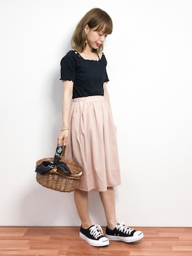 saya☺︎さん（レディース・149cm）の春コーディネート