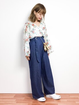 saya☺︎さん（レディース・149cm）の春コーディネート